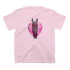 Blue Iris ﾌﾞﾙｰｱｲﾘｽのピンクハート Regular Fit T-Shirtの裏面