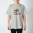I love mushroom🍄の見つけたら食べちゃうシリーズ no.1 2 クリタケ Regular Fit T-Shirt