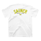 Super Sauna StyleのSAUNER1137 Yellow Regular Fit T-Shirtの裏面