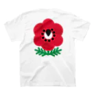 cdh-designのポピー（パレスチナへ寄付） Regular Fit T-Shirtの裏面