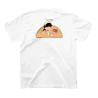 松洋堂/SYOYODO　SUZURI店の【ドーナツ倶楽部】オリジナルTシャツB - White Regular Fit T-Shirtの裏面