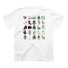 すとろべりーガムFactoryの【バックプリント】 ドットUMA図鑑 Regular Fit T-Shirtの裏面