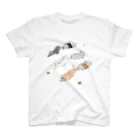 トコロコムギの絵の具にゃんこ Regular Fit T-Shirt