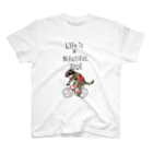 真希ナルセ（マキナル）のLife is a beautiful ride（サビ猫） Regular Fit T-Shirt