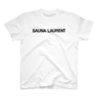 TOKYO LOGOSHOP 東京ロゴショップのSAUNA LAURENT-サウナローラン-黒ロゴ Regular Fit T-Shirt