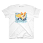 コーギーライフの水遊びコーギー Regular Fit T-Shirt