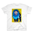 Otti Ouriの青いライオン黄色い風 Regular Fit T-Shirt