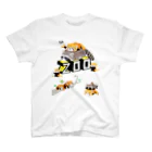 loveclonesのレッサーパンダとアライグマ（太）タヌキ添え 0627 ZOOロゴ Regular Fit T-Shirt