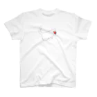 TeamHaneenのNo.8 Karaza and Watermelon（ねことスイカ）<Type D> Regular Fit T-Shirt