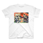 浮世絵 歌川国芳 ネコ・猫・ねこの歌川国芳・猫のけいこ Regular Fit T-Shirt