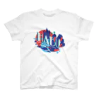 原ハブ屋【SUZURI店】のMARINA HIRATA × 原ハブ屋 Regular Fit T-Shirt