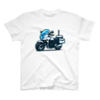 takejijiのAIで描いた白バイ Regular Fit T-Shirt
