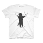 ざわ屋のしがみつく靴下猫 Regular Fit T-Shirt