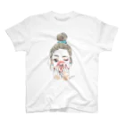 花咲マリサ　オンラインショップのGirlish / フロントプリントTシャツ Regular Fit T-Shirt