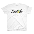 🌺Re:Aloha🌺のRe:Aloha(黒字ver) Regular Fit T-Shirt
