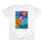 Otti OuriのRED→BLUE Regular Fit T-Shirt