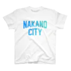 JIMOTOE Wear Local Japanの中野区 NAKANO CITY ロゴブルー Regular Fit T-Shirt
