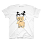 温泉しゃぶしゃぶアウトドアのプププッ、パンダ Regular Fit T-Shirt