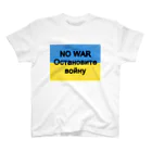 サトオのNO WAR остановите войну ウクライナ国旗カラー Regular Fit T-Shirt