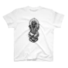 segasworksのレガリケラトプス…神様（白黒） Regular Fit T-Shirt