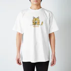 chi-bitのNO CAT, NO LIFE（茶トラ×緑茶） Regular Fit T-Shirt