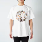 Tomomi Fujiiのずんぐりやのカピバラべぇかりぃとずんぐり〜ず Regular Fit T-Shirt