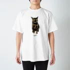 小鳥と映画館のサビ猫ちゃん Regular Fit T-Shirt