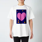 1080shopのハートと夜空 Regular Fit T-Shirt