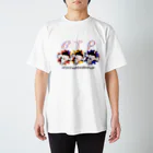 愉快レトロ雑貨屋★39太郎の【透けロゴ】ぶれぶれ★ぽんちゃん【BTP】 Regular Fit T-Shirt