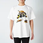 loveclonesのレッサーパンダとアライグマ（太）タヌキ添え 0627 ZOOロゴ Regular Fit T-Shirt