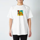 Equinoxのレトロカラーのうずまき Regular Fit T-Shirt