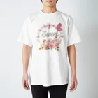 Japan  KAWAIIのフローラルリース Regular Fit T-Shirt