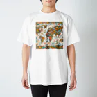 ばばちゃんの魚の世界地図 Regular Fit T-Shirt