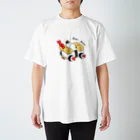 えびのおすしやさんのおすしのシャリ生活(えび天カー)黒文字 Regular Fit T-Shirt