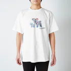 【全盲の絵描き】オバケのタムタムの親子の山羊 Regular Fit T-Shirt