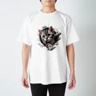 cat-houseのアメショーパワフルキャット Regular Fit T-Shirt
