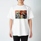 浮世絵 歌川国芳 ネコ・猫・ねこの歌川国芳・猫のけいこ Regular Fit T-Shirt