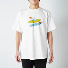 くらきち ONLINE SHOPのねこタイツ カヤック Regular Fit T-Shirt