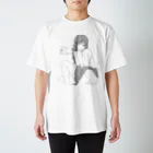 ﾍﾟﾝﾈｺのさんざん壊してきたくせに。肌色グレー Regular Fit T-Shirt