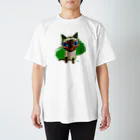 猫T専門店【青い猫ギャラリー】の青い瞳のシャム猫 Regular Fit T-Shirt