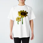 ASD そうちゃんの絵たちのそうちゃんのひまわり Regular Fit T-Shirt