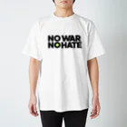 ameyameyaのNO WAR NO HATE 横 Regular Fit T-Shirt