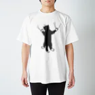 ざわ屋のしがみつく靴下猫 Regular Fit T-Shirt