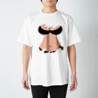 りおたのおっぱいTシャツ(BLACK) Regular Fit T-Shirt