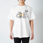 しきいろの鳥獣戯画(ポップ) Regular Fit T-Shirt