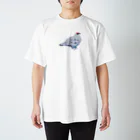kazefukikoの雷鳥 手刺繍風　Tシャツ Regular Fit T-Shirt