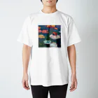 ノザキ-Nozakiの名画を楽しむてんとう虫〜水面の絵画〜 Regular Fit T-Shirt