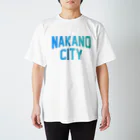 JIMOTOE Wear Local Japanの中野区 NAKANO CITY ロゴブルー Regular Fit T-Shirt