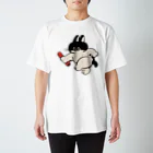 愉快レトロ雑貨屋★39太郎のバトンタッチ猫★柄チョイデカメ Regular Fit T-Shirt