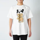 温泉しゃぶしゃぶアウトドアのプププッ、パンダ Regular Fit T-Shirt